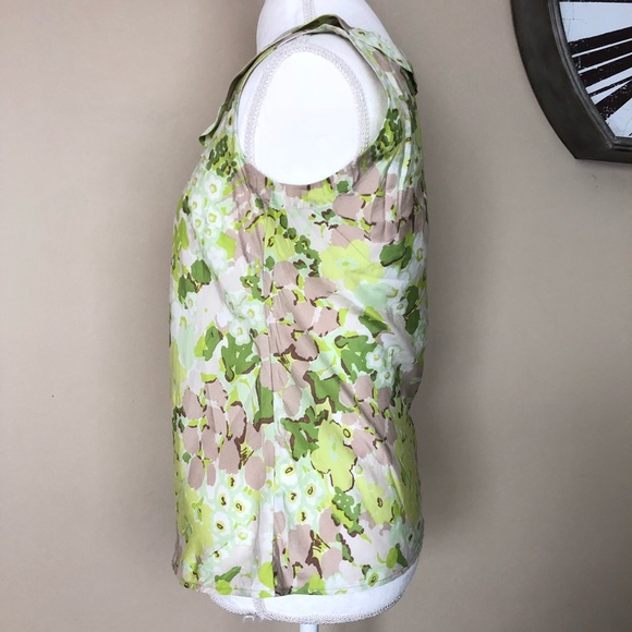 Banana Republic 100% Silk Short Sleeve Top - Picture 6 of 7